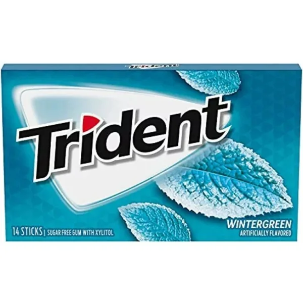 Wintergreen flavored gum box