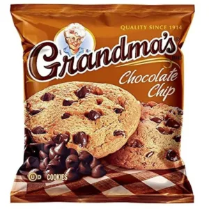 Grandma's chocolate chip cookies packaging