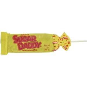 Milk caramel pop candy packaging