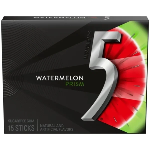 Watermelon Prism gum pack design