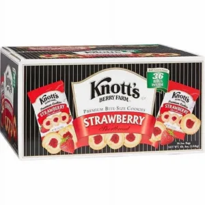 Strawberry shortbread cookies packaging box