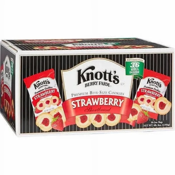 Strawberry shortbread cookies packaging box