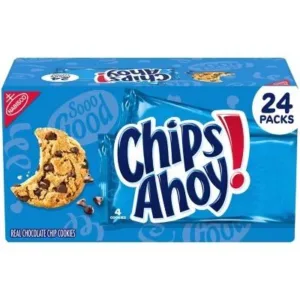 Chips Ahoy cookie pack box