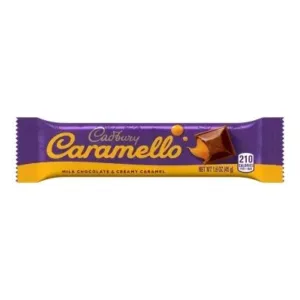 Purple and yellow candy wrapper design