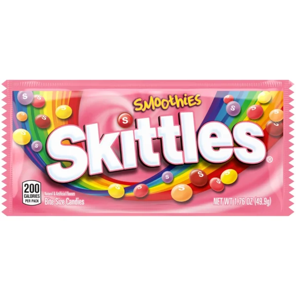 Colorful Skittles Smoothies wrapper