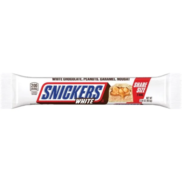 Snickers White share size packaging