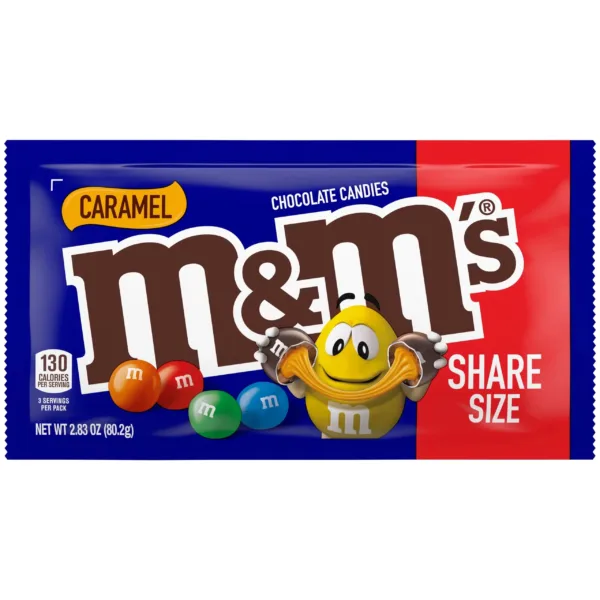 Share size caramel M&M's bag