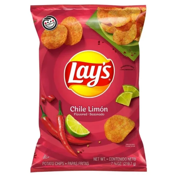 Lay's chips with chili and lime flavor
