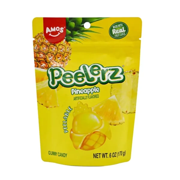 Yellow bag with pineapple gummies