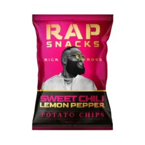 Sweet chili lemon pepper chips packaging