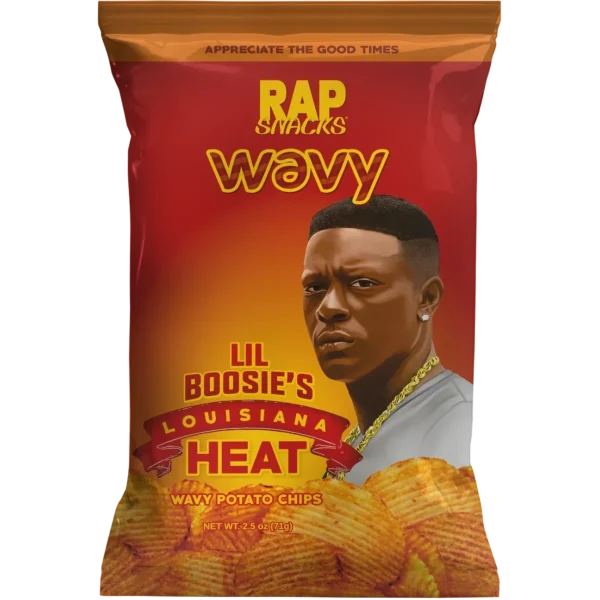 Spicy Wavy Chips with Rapper Image