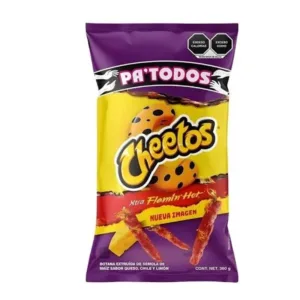 Spicy Cheetos chips packaging