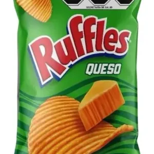 Ruffles cheese-flavored potato chips packaging