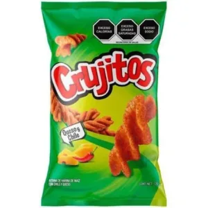 Snack bag with cheese and chili flavor