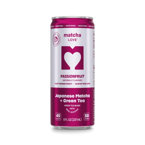 Japanese matcha drink, passionfruit flavor