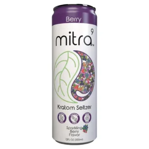 Berry-flavored kratom seltzer can