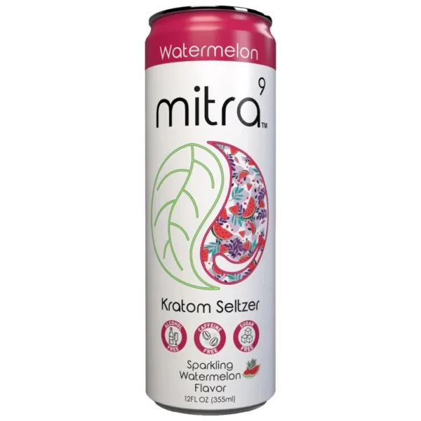 Kratom seltzer with watermelon flavor