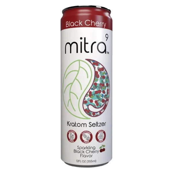 Mitra9 Kratom Seltzer beverage can