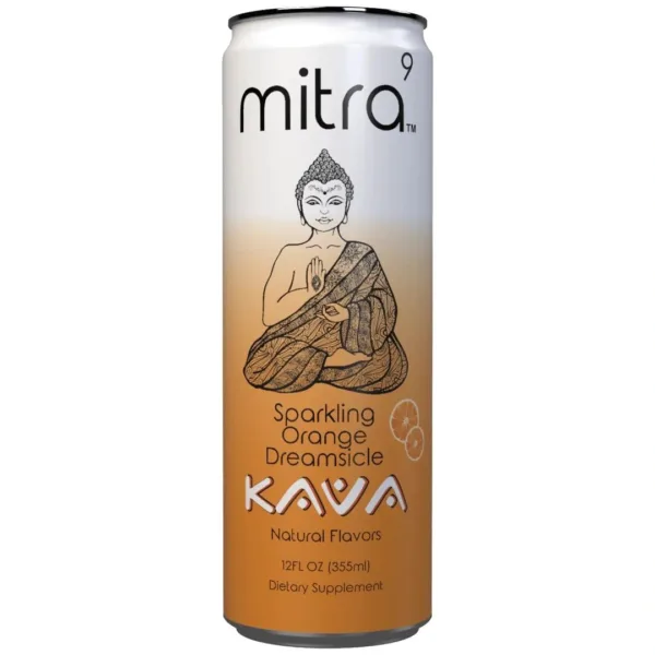 Kava sparkling orange drink can
