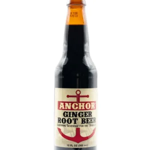 Glass bottle of ginger root beer