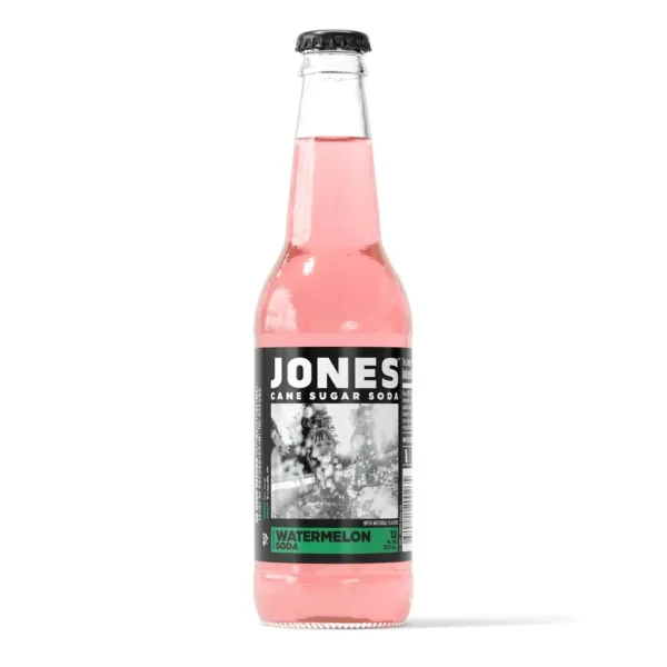 Jones cane sugar soda, watermelon flavor