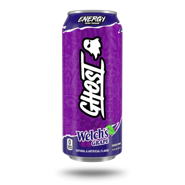 Grape Flavored Energy Drink Can