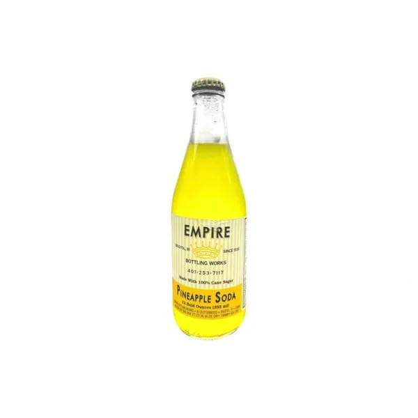 Bright yellow Empire pineapple beverage
