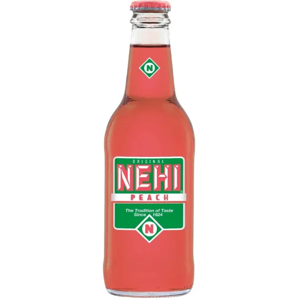 Peach Nehi soda bottle