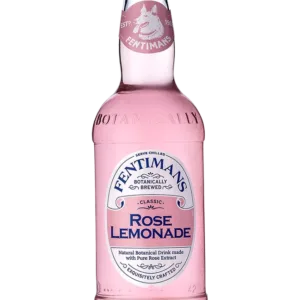 Pink rose lemonade bottle