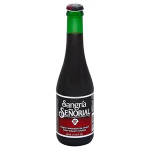 Sangría Señorial non-alcoholic soda bottle