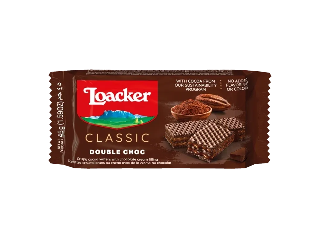 Classic chocolate wafers in brown wrapper