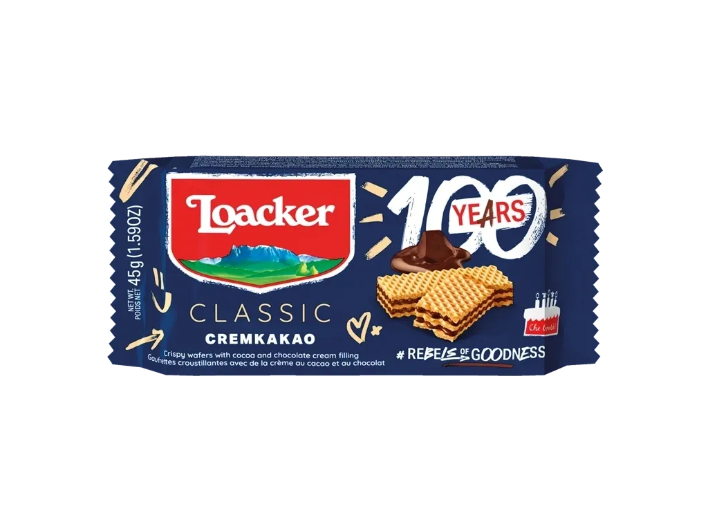 Loacker chocolate wafer snack pack