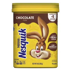 Nestlé Nesquik packaging with bunny design