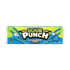 Sour Punch candy with blue packaging