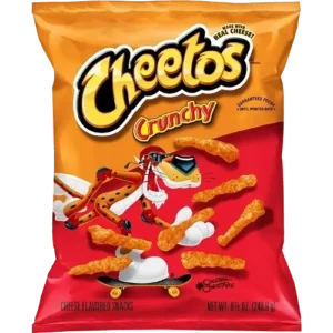 Bag of Cheetos with mascot
