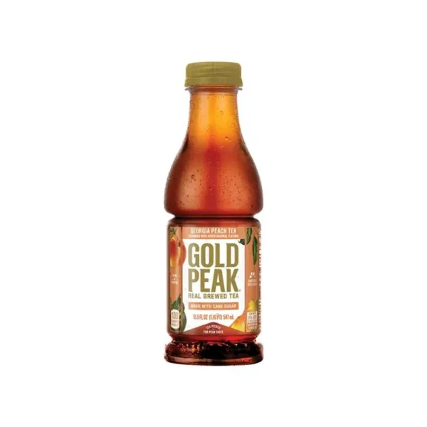 Gold Peak tea with peach flavor