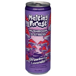 Melting Forest Mushroom D-Stress Strawberry Lavender – 12 Pack 12oz Cans