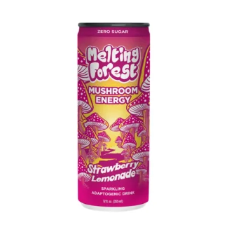 Melting Forest Mushroom Energy Strawberry Lemonade – 12 Pack 12oz Cans