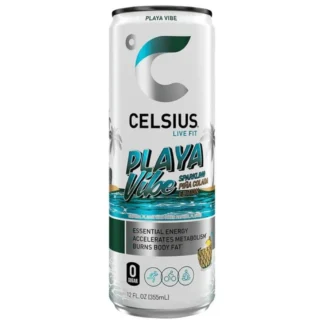 Celsius Playa Vibe sparkling pina colada drink