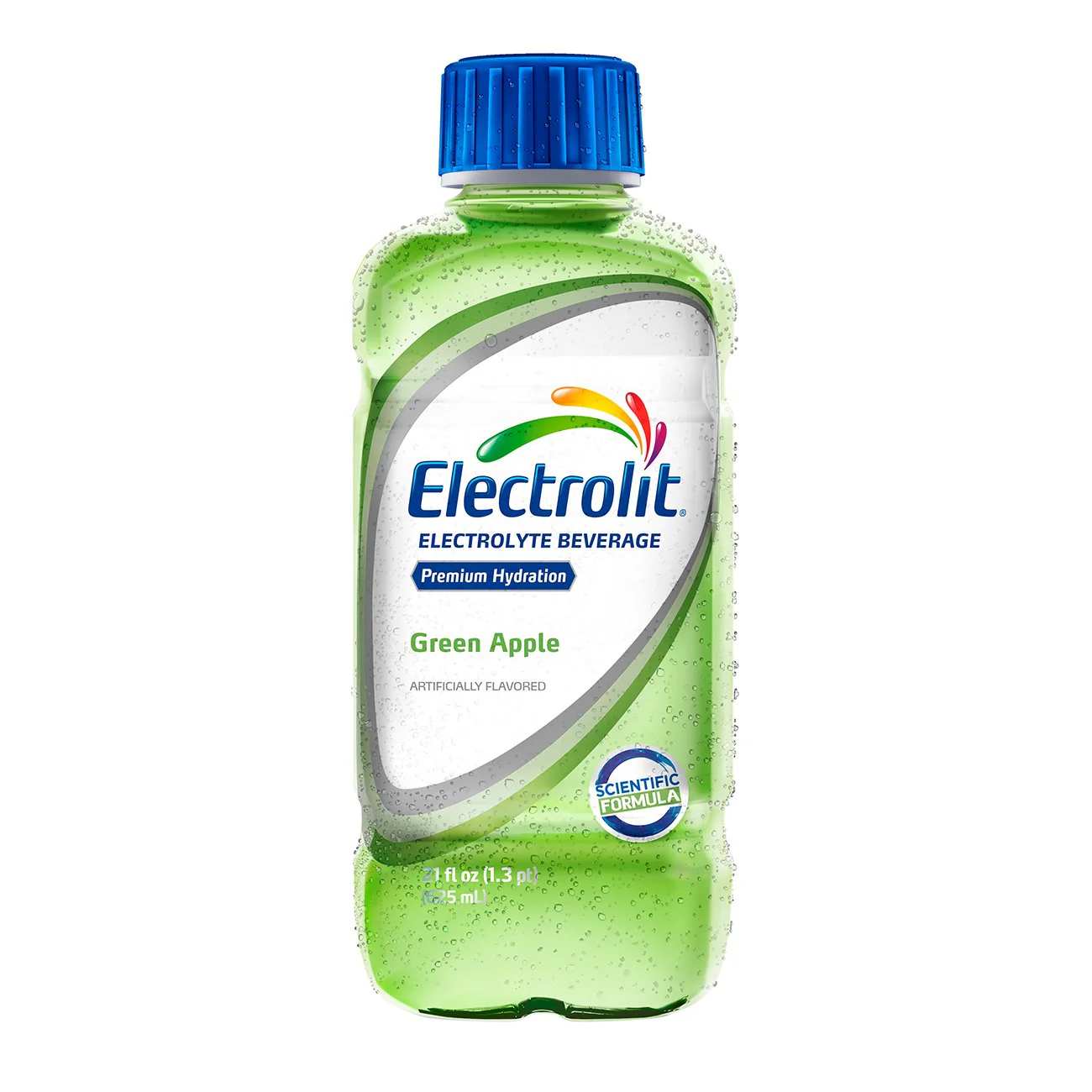 Green apple Electrolit electrolyte beverage bottle