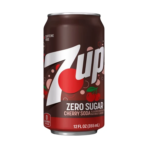7UP Zero Sugar Cherry Soda - 24 Pack - 12oz (Cans)