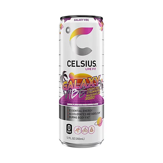Celsius Energy Drink - 12 Pack - Galaxy Vibe 12oz (Can)