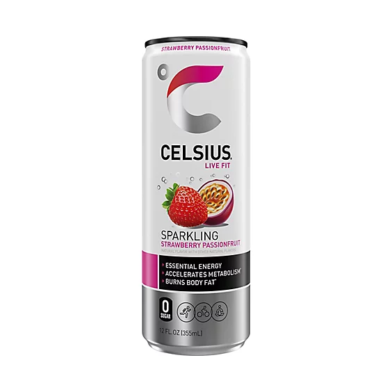 Celsius Energy Drink - 12 Pack - Strawberry Passionfruit 12oz (Can)