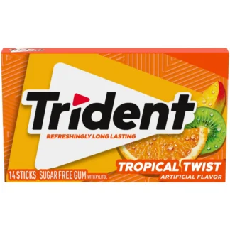 Trident Sugar Free Gum - 18 Pack - Tropical Twist