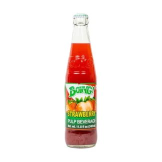 Boing Strawberry Pulp Beverage - 24 Pack - 12oz (Glass)