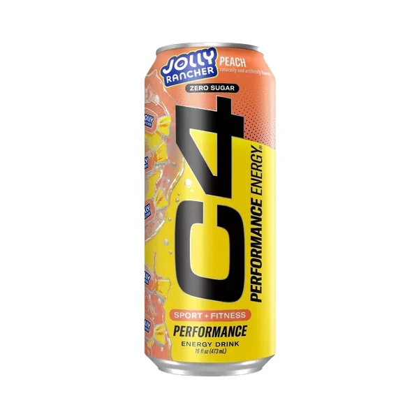 C4 Energy Drink - 12 Pack - Jolly Rancher Peach 16oz (Can)