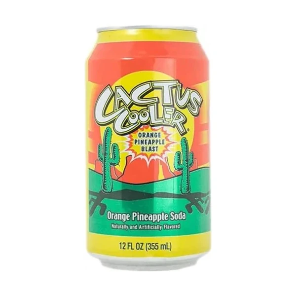 Cactus Cooler Orange Pineapple Soda - 24 Pack - 12oz (Cans)