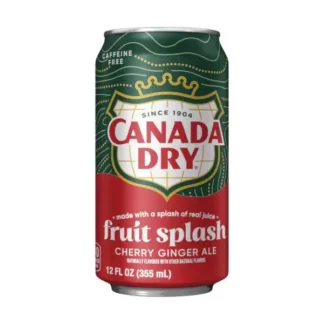 Canada Dry Fruit Splash Cherry Ginger Ale - 24 Pack - 12oz (Cans)