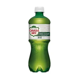 Canada Dry Zero Sugar Ginger Ale - 24 Pack - 20oz (Plastic)