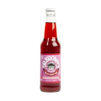 Dr. Brown's Diet Black Cherry Soda - 24 Pack - 12oz (Glass)
